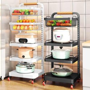cart style bathroom storage organizer fruit basket storage rack pot rack
