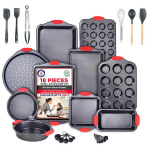 oven baking pan restaurant premium metal non stick gray coated baking pan set