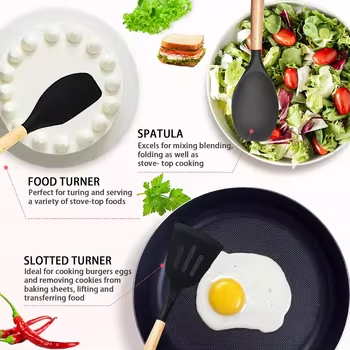 stainless steel silicone kitchenware and cutting tools set for home use stainless steel silicone kitchenware and cutting tools set for home use