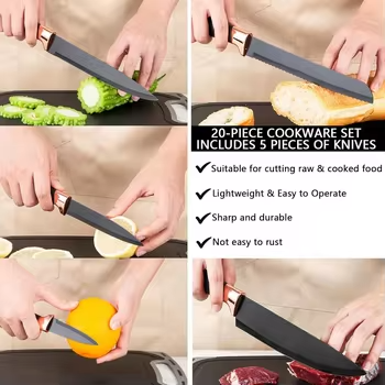 stainless steel silicone kitchenware and cutting tools set for home use stainless steel silicone kitchenware and cutting tools set for home use