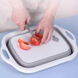 multi functional folding cutting board wholesale vegetable basin drain basket kitchenware