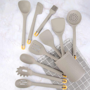 New High-Temperature Resistant Silicone Kitchenware Set Non-Stick Pan, Spatula, and Spoon Home Cooking Tool Set
