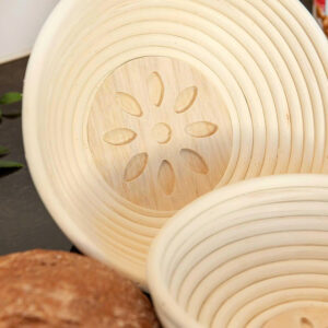 proofing basket sourdough dough baking pastry tools, bread molds, wooden base flower kitchen utensils